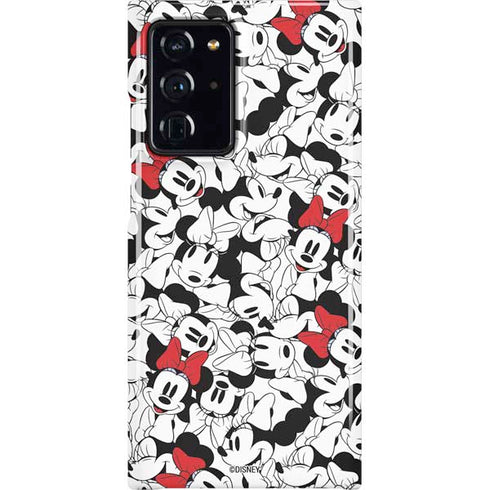 Disney Minnie Mouse Red Color Pop Face Pattern Galaxy Cases