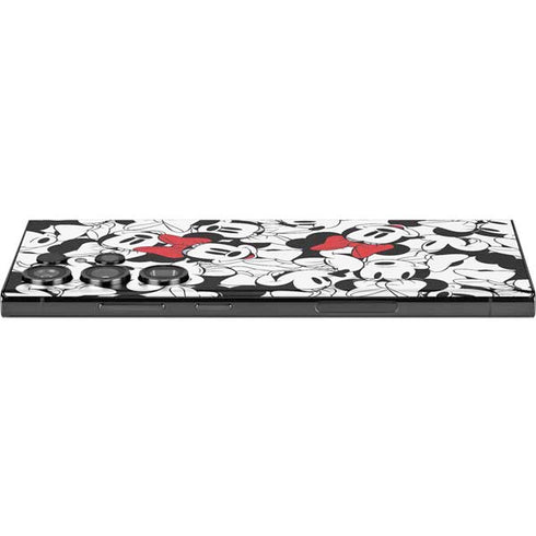 Disney Minnie Mouse Red Color Pop Face Pattern Galaxy Skins