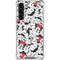 Disney Minnie Mouse Red Color Pop Face Pattern Galaxy S24 FE Clear Case