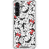 Disney Minnie Mouse Red Color Pop Face Pattern Galaxy S24 FE Clear Case