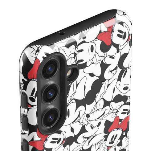 Disney Minnie Mouse Red Color Pop Face Pattern Galaxy S25 Impact Case