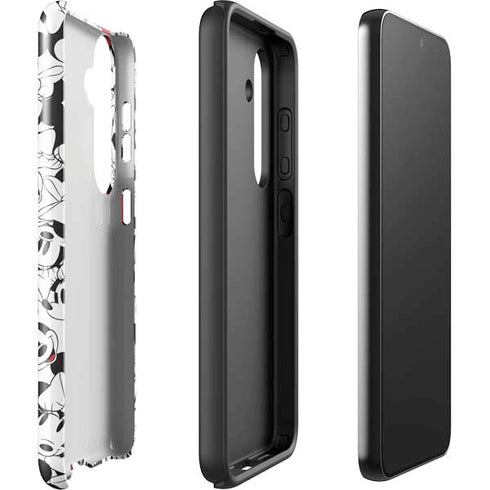 Disney Minnie Mouse Red Color Pop Face Pattern Galaxy S25 Impact Case