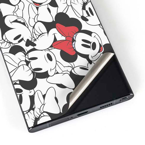Disney Minnie Mouse Red Color Pop Face Pattern Galaxy S24 Ultra Skin