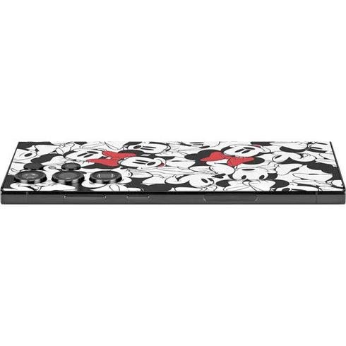 Disney Minnie Mouse Red Color Pop Face Pattern Galaxy S25 Ultra Skin