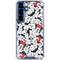 Disney Minnie Mouse Red Color Pop Face Pattern Galaxy S25 Clear Case