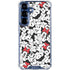 Disney Minnie Mouse Red Color Pop Face Pattern Galaxy S25 FE Clear Case