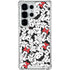 Disney Minnie Mouse Red Color Pop Face Pattern Galaxy S25 Ultra Clear Case