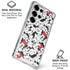 Disney Minnie Mouse Red Color Pop Face Pattern Galaxy S25 Ultra Clear Case