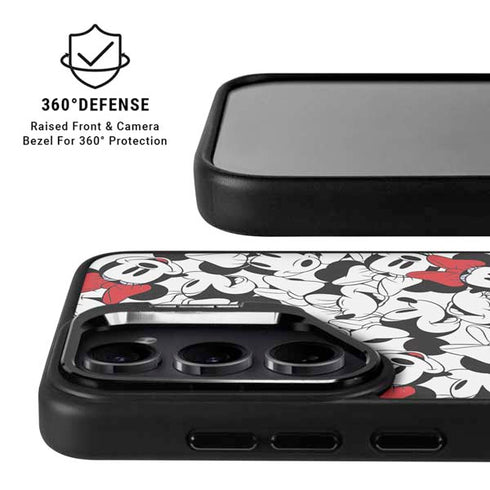 Disney Minnie Mouse Red Color Pop Face Pattern Galaxy S26 Plus Kickstand Case