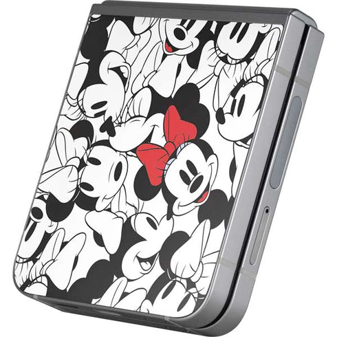 Disney Minnie Mouse Red Color Pop Face Pattern Galaxy Z Flip6 Skin