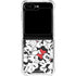 Disney Minnie Mouse Red Color Pop Face Pattern Galaxy Z Flip6 Clear Case