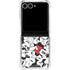 Disney Minnie Mouse Red Color Pop Face Pattern Galaxy Z Flip7 Clear Case