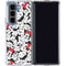 Disney Minnie Mouse Red Color Pop Face Pattern Galaxy Z Fold5 5G Clear Case