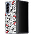 Disney Minnie Mouse Red Color Pop Face Pattern Galaxy Z Fold5 5G Clear Case