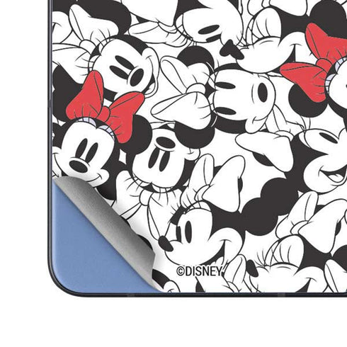 Disney Minnie Mouse Red Color Pop Face Pattern Galaxy Z Fold5 5G Skin