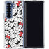 Disney Minnie Mouse Red Color Pop Face Pattern Galaxy Z Fold6 Clear Case