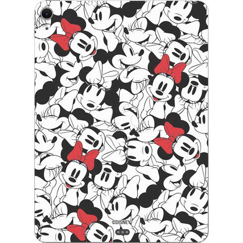 Disney Minnie Mouse Red Color Pop Face Pattern Apple iPad Air Skin
