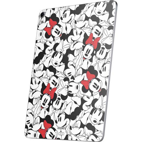 Disney Minnie Mouse Red Color Pop Face Pattern Apple iPad Air Skin