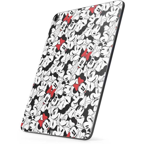 Disney Minnie Mouse Red Color Pop Face Pattern Apple iPad Pro Skin