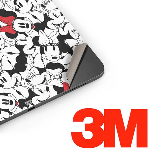 Disney Minnie Mouse Red Color Pop Face Pattern Apple iPad Pro Skin
