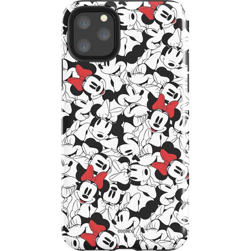 Disney Minnie Mouse Red Color Pop Face Pattern iPhone Cases