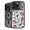 Disney Minnie Mouse Red Color Pop Face Pattern iPhone 14 Pro Kickstand Case