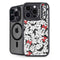 Disney Minnie Mouse Red Color Pop Face Pattern iPhone 14 Pro Max Kickstand Case