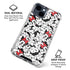 Disney Minnie Mouse Red Color Pop Face Pattern iPhone 15 Clear Case