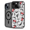 Disney Minnie Mouse Red Color Pop Face Pattern iPhone 15 Plus Kickstand Case