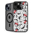 Disney Minnie Mouse Red Color Pop Face Pattern iPhone 15 Plus Kickstand Case