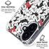Disney Minnie Mouse Red Color Pop Face Pattern iPhone 16 Clear Case