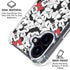 Disney Minnie Mouse Red Color Pop Face Pattern iPhone 16 Plus Clear Case