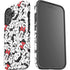 Disney Minnie Mouse Red Color Pop Face Pattern iPhone 16 Plus Impact Case