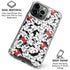 Disney Minnie Mouse Red Color Pop Face Pattern iPhone 16 Pro Clear Case