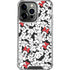 Disney Minnie Mouse Red Color Pop Face Pattern iPhone 16 Pro Max Clear Case
