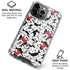 Disney Minnie Mouse Red Color Pop Face Pattern iPhone 16 Pro Max Clear Case