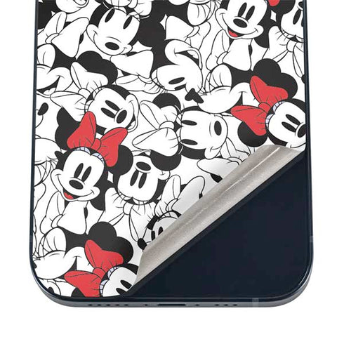 Disney Minnie Mouse Red Color Pop Face Pattern iPhone 16 Skin