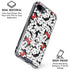 Disney Minnie Mouse Red Color Pop Face Pattern iPhone 16e Clear Case