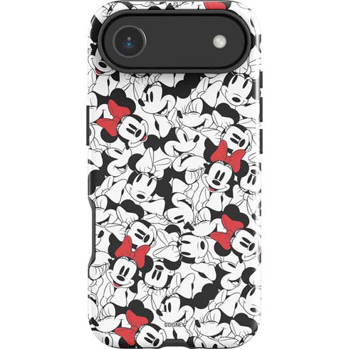 Disney Minnie Mouse Red Color Pop Face Pattern iPhone 17 Air Impact Case