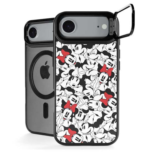 Disney Minnie Mouse Red Color Pop Face Pattern iPhone 17 Air Kickstand Case