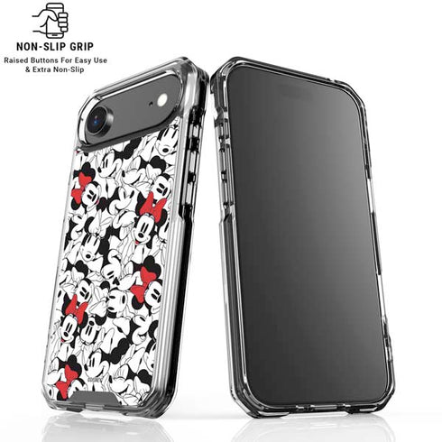 Disney Minnie Mouse Red Color Pop Face Pattern iPhone 17 Air MagSafe Case
