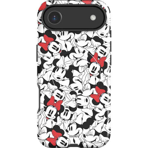 Disney Minnie Mouse Red Color Pop Face Pattern iPhone 17 Air Magsafe Impact Case