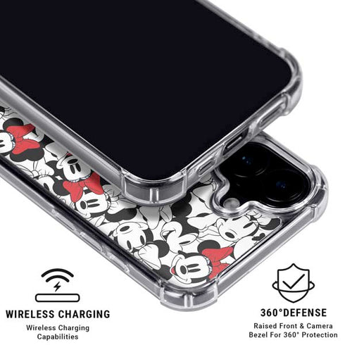 Disney Minnie Mouse Red Color Pop Face Pattern iPhone 17 MagSafe Case