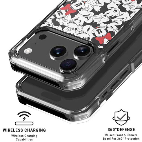 Disney Minnie Mouse Red Color Pop Face Pattern iPhone 17 Pro MagSafe Case