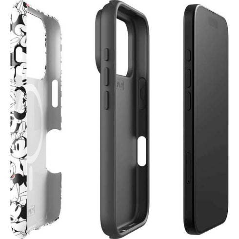 Disney Minnie Mouse Red Color Pop Face Pattern iPhone 17 Pro Magsafe Impact Case