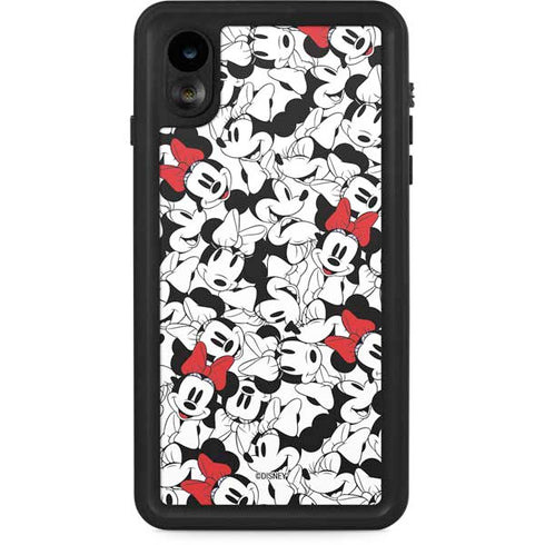 Disney Minnie Mouse Red Color Pop Face Pattern iPhone Cases