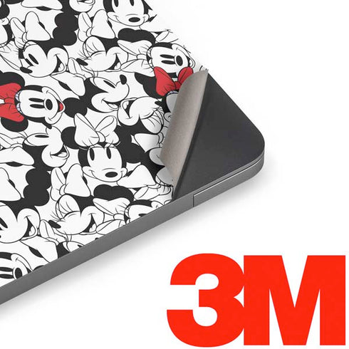 Disney Minnie Mouse Red Color Pop Face Pattern Apple MacBook Air Skin