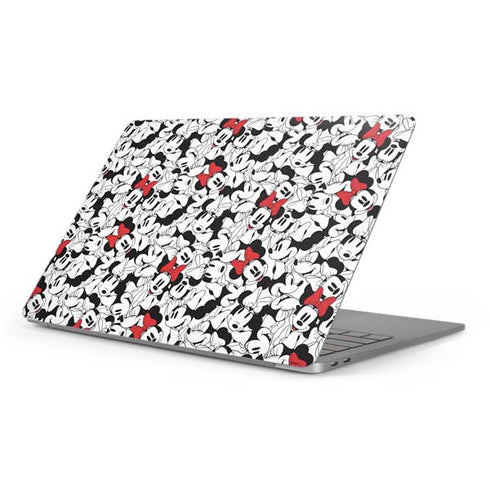 Disney Minnie Mouse Red Color Pop Face Pattern Apple MacBook Pro 16-inch Skin