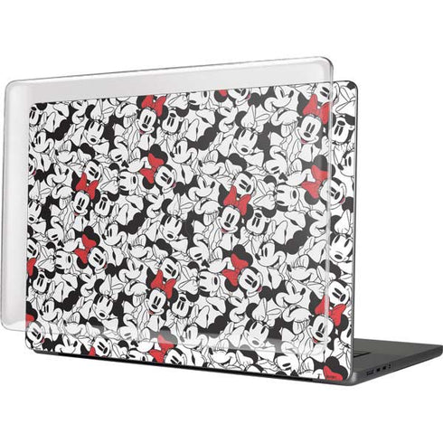 Disney Minnie Mouse Red Color Pop Face Pattern MacBook Cases