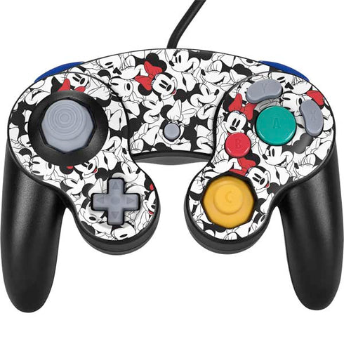 Disney Minnie Mouse Red Color Pop Face Pattern Nintendo Skins
